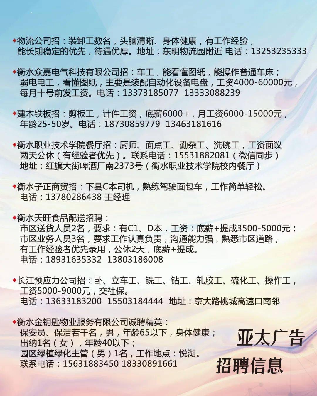 官渡区招聘资讯速递