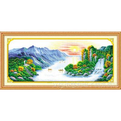 十字绣江山如画最新版-新版江山如画十字绣全景